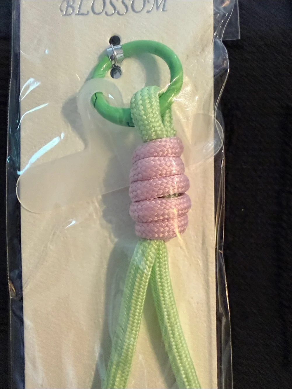 Green & Pink Rope Key Holder by